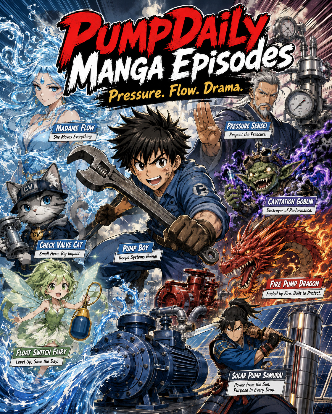 PumpDaily manga episodes cover art